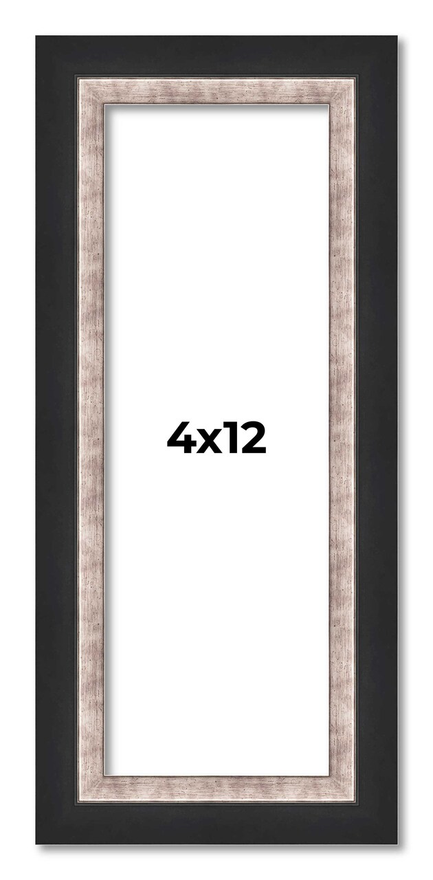 Panoramic Simple Silver Picture Frame - UV Acrylic, Foam Board Backing, Hanging Hardware